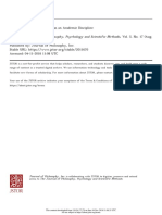 Journal of Philosophy, Inc. The Journal of Philosophy, Psychology and Scientific Methods