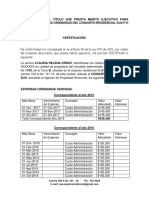 Minuta Certificacion de Deuda