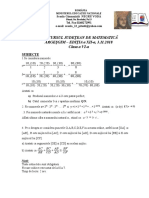 Subiecte Argesgim 6 2018