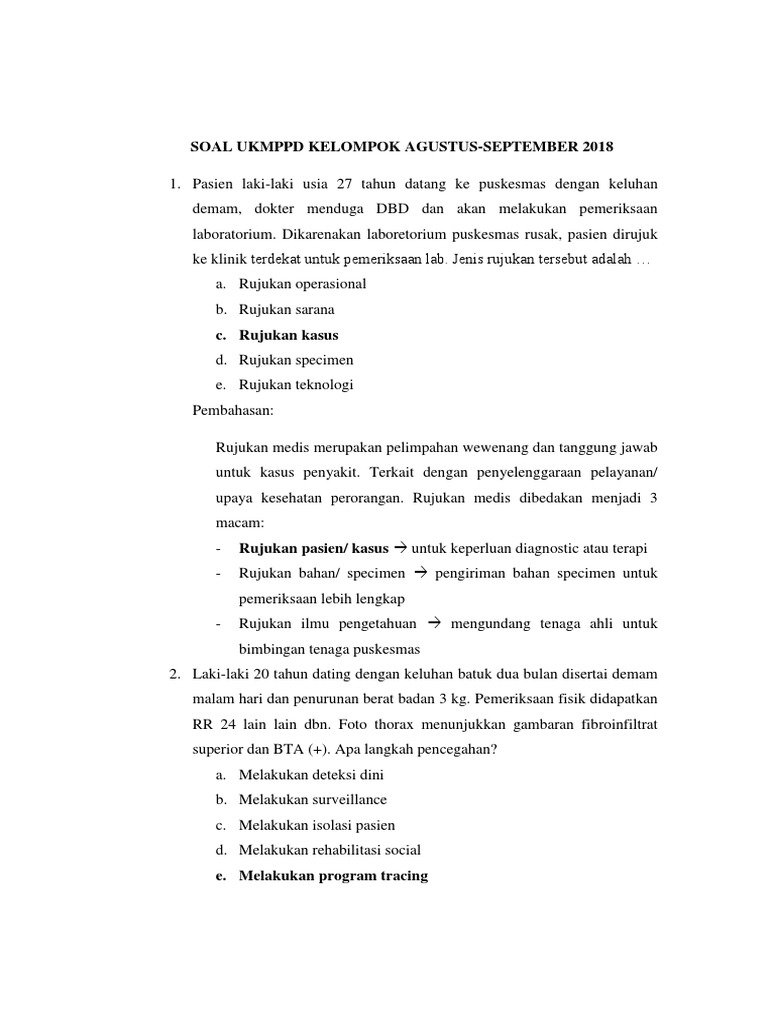 Soal Ukmppd Kelompok Ags Sept 2018