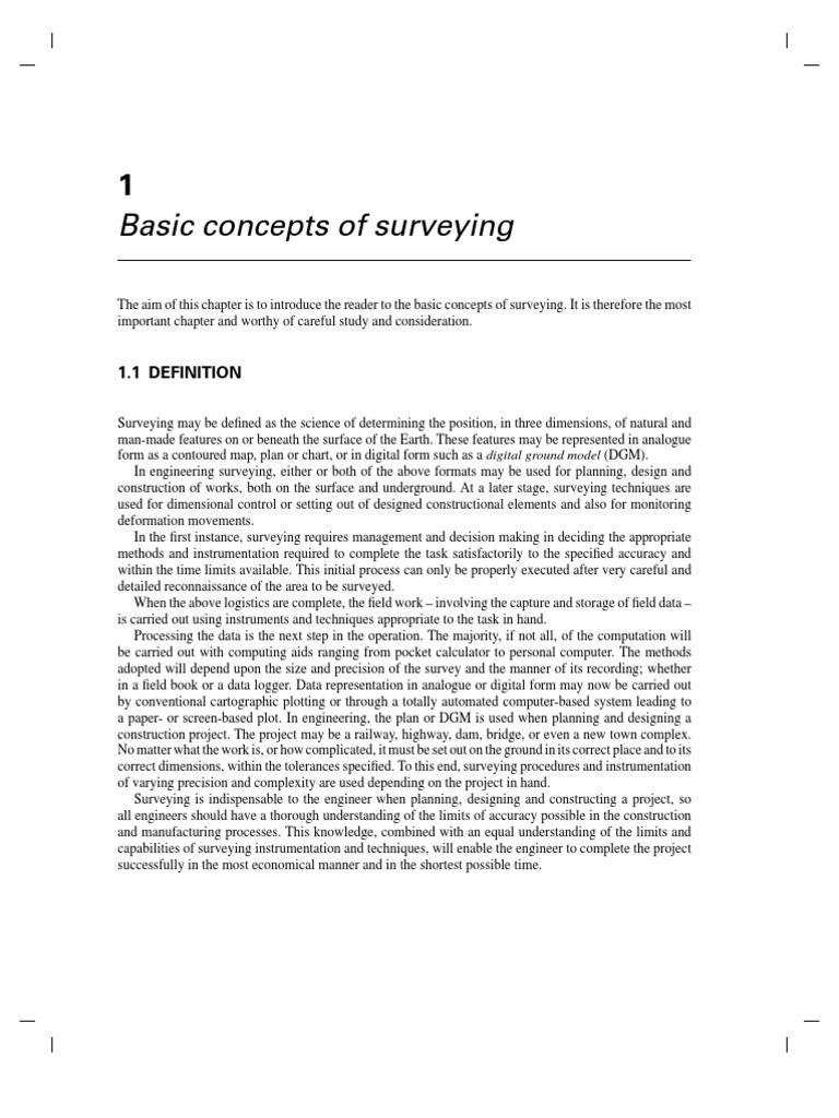 Surveying Concepts | PDF | Surveying | Accuracy And Precision