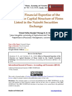 Financial Expertise and Capital Structure
