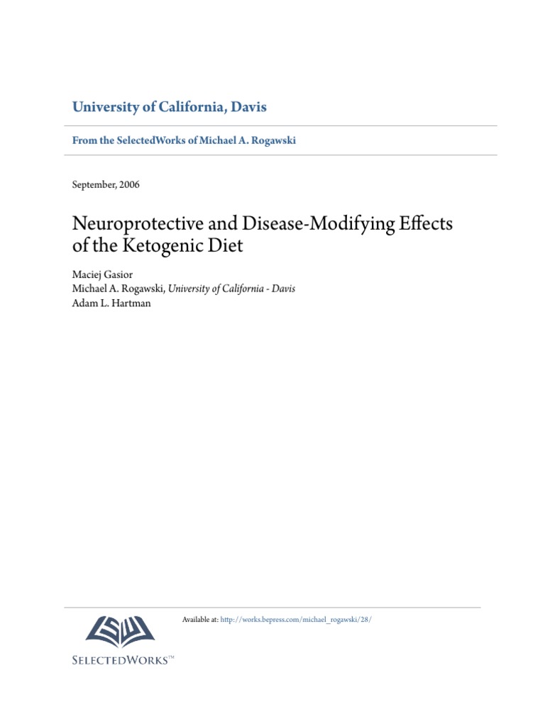 Neuroprotective and Disease-Modifying Effects of The Ketogenic Diet ...