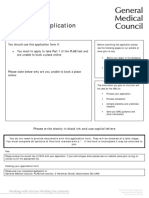 Template Form PLAB Part 1 Application Form