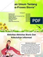 Tinjauan Umum Tentang Proses-Proses Bisnis