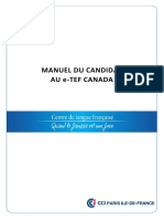 Manuel Du Candidat e TEF CANADA 2015 V1.0 PDF