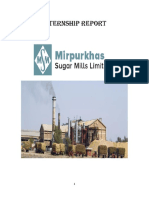 Mirpurkhas Sugar Mills Internship Report