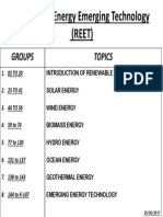 Renewable Energy Emerging Technologies (REET)