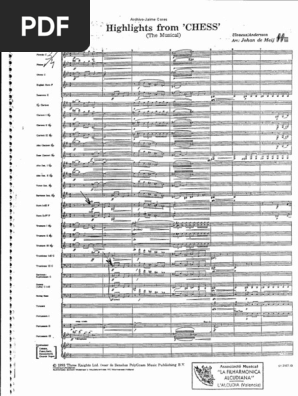 Highlights from Chess Musical Score | PDF