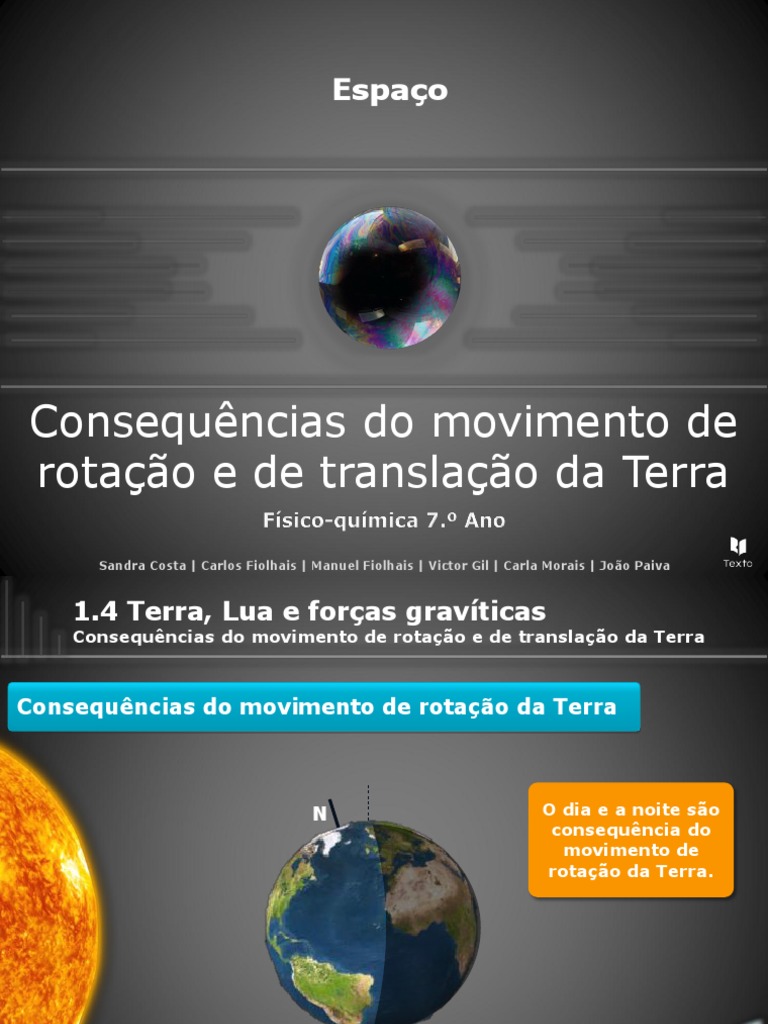 Consequências da Rotação e Translação da Terra | PDF | Terra | Sol