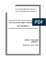 Annals of The University of Craiova, Series Philology - English, Year XIV, No. 2, 2013