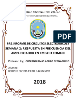 Pre Informe Rpt. en Frec. Del Amp. en Emisor Comun Electronicos 1