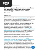 Somos capazes de criar novos neurônios em qualquer idade com um simples exercício (que está em suas mãos).pdf
