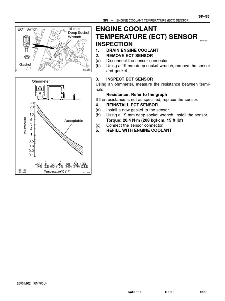 ECT Sensor Inspection Guide | PDF | Machines | Mechanical Engineering