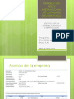 Distribucion Fisica Internacional Aguaymanto Deshidratado