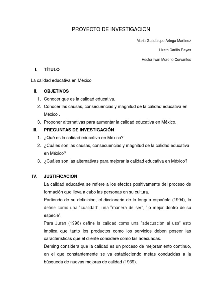 La Calidad Educativa en México 11 | PDF | Calidad (comercial) | Maestros