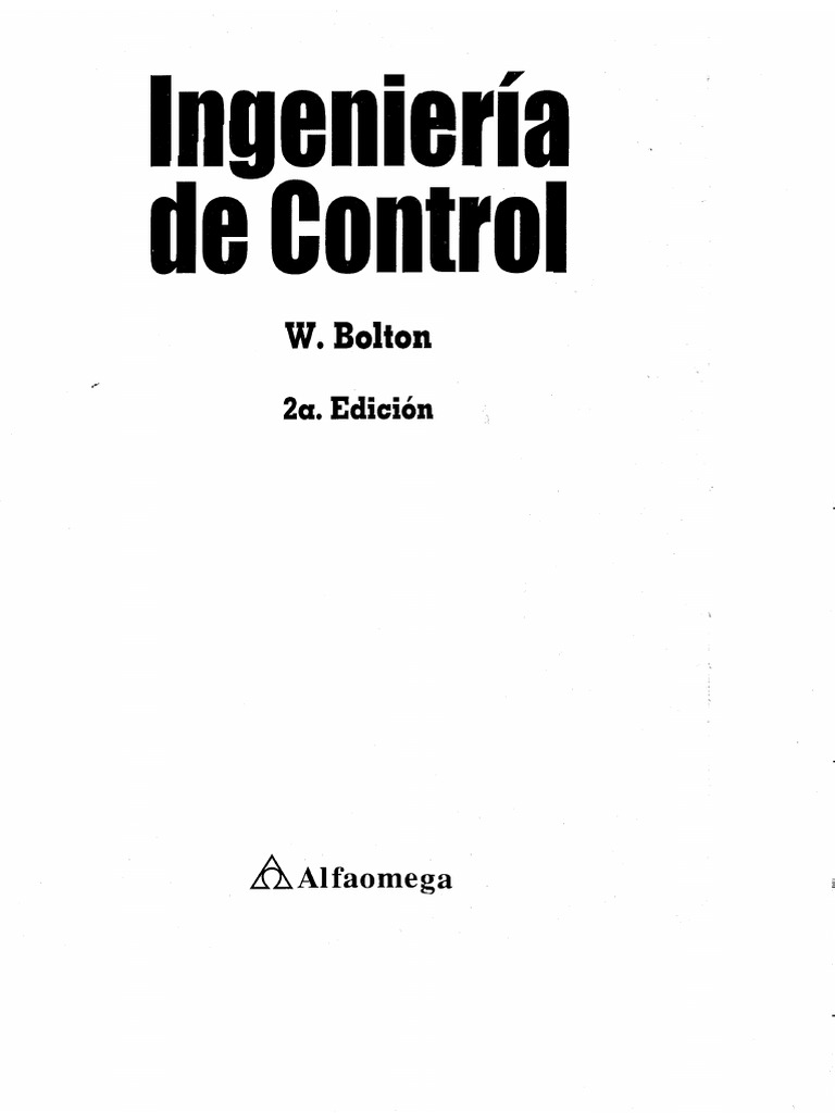 Ingenieria de Control W Bolton 2 Edicion PDF PDF