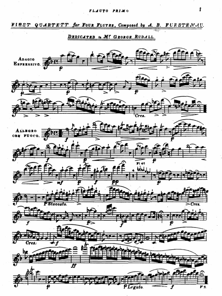 Furstenau Flute Quartet PDF