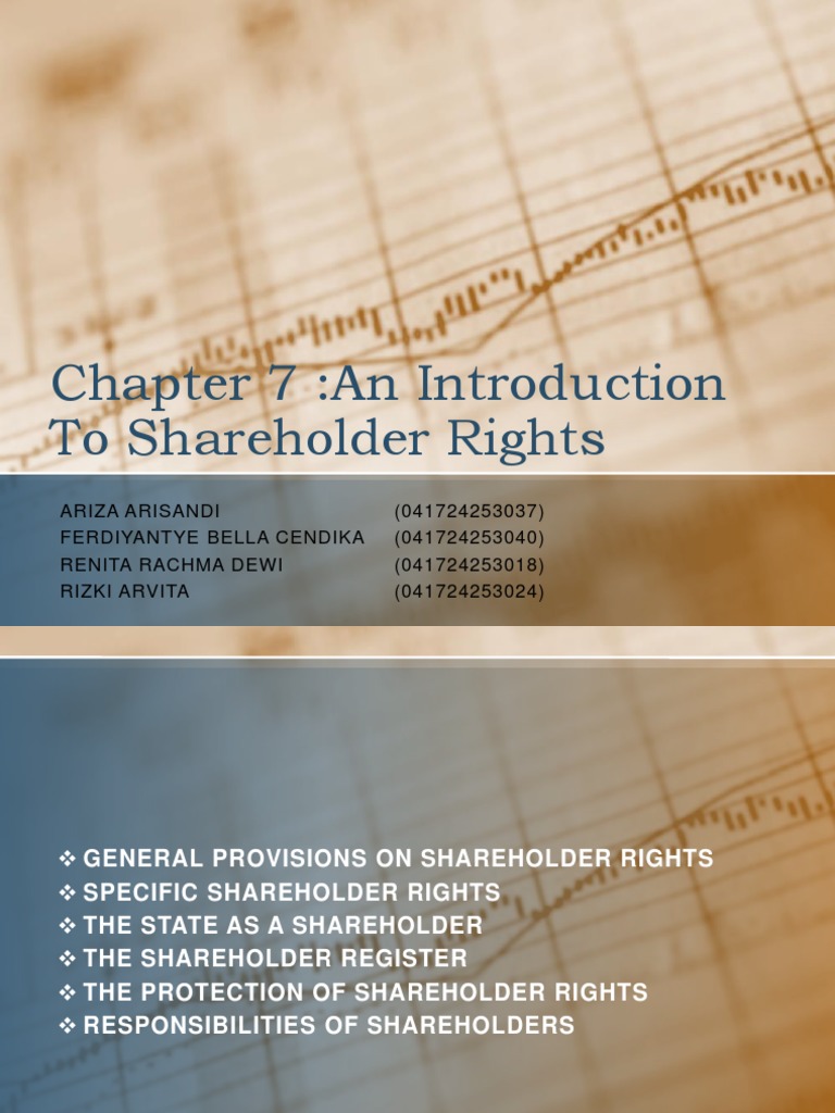 Overview of Shareholder Rights | PDF | Shareholders | Corporations