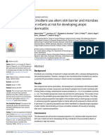 Emollient Use Alters Skin Barrier and Microbes in Infants at Risk For Developing Atopic Dermatitis