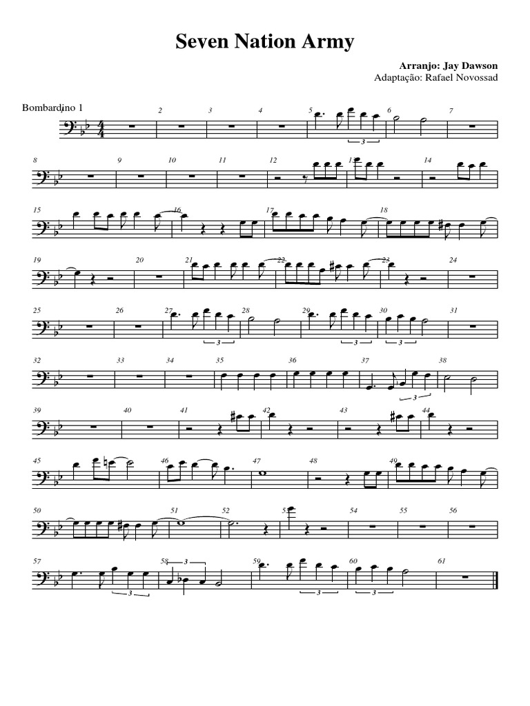 Seven Nation Army Euphonium 1 PDF