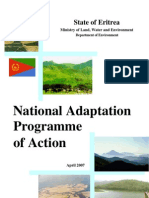 Eritrea's National Adaptation Programme of Action