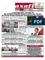 Saxafi Newspaper: August Publications