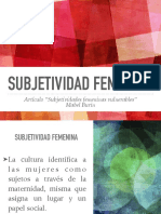 Subjetividad Femenina