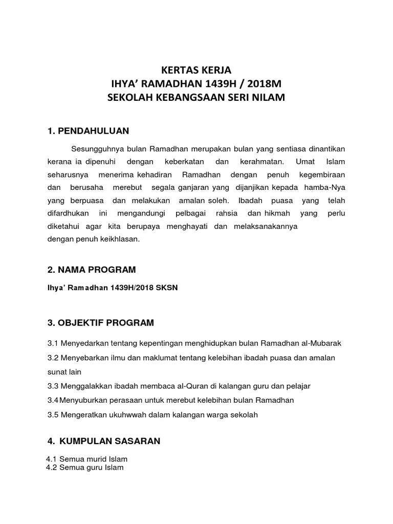 Ihya Ramadhan 2018 Mahi Pdf
