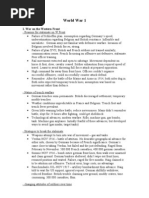 HSC Modern History WW1 Syllabus notes