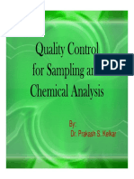 Quality Control For Sampling and Chemical Analysis