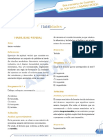 Razonamiento Verbal - Preguntas Del Examen UNMSM 2010-1A PDF