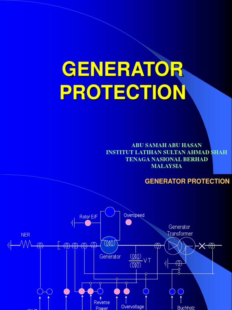 Generator Protection Methods Overview | PDF | Relay | Electric Generator