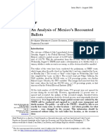 An Analysis of Mexico's Recounted Ballots 2006 PDF