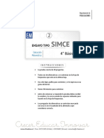 Ensayo2 Simce Matematica 4basico 2015