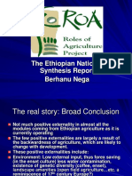 The Ethiopian National Synthesis Report Berhanu Nega