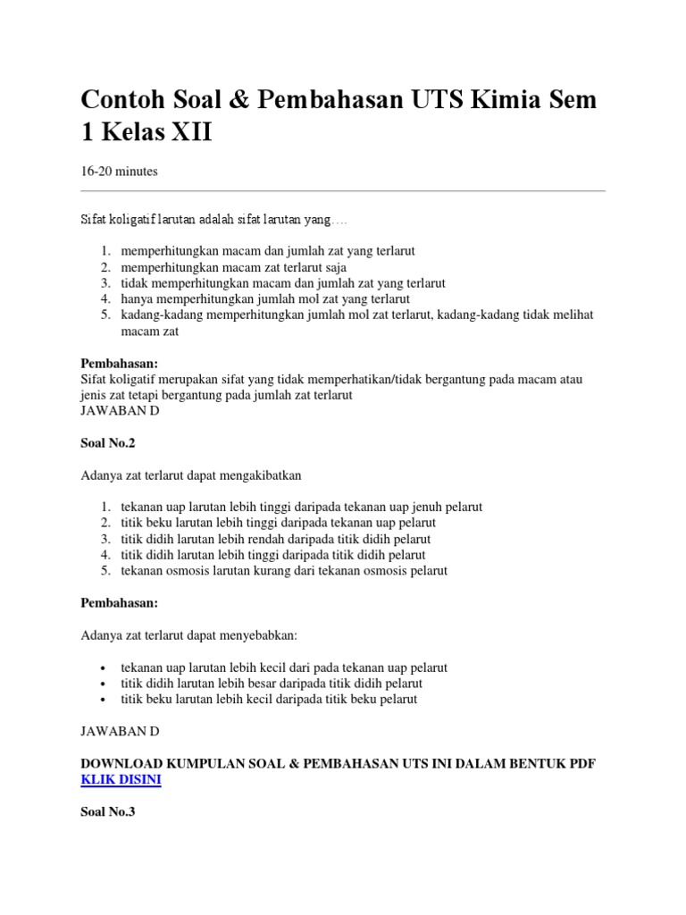 Contoh Soal