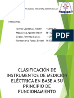 Instrumentos de Medida Electrica en Base a Su Principio de Funcionamiento