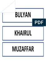 Bulyan Khairul Muzaffar