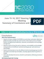 UHC2030 SC Meeting Summary of Action Items-MD 1