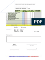 Instrumen Supervisi Administrasi Pengelolaan Kelas TK Paud 2018