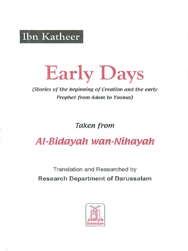 Early Days of Creation by Ibn Kathir | PDF | Religious Belief And Doctrine