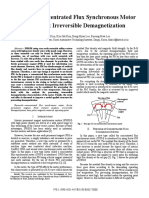 Design of Concentrated Flux Synchronous Motor To Prevent Irreversible Demagnetization