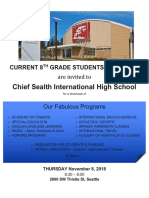 Chief Sealth International High School: Current 8 Grade Students & Parents