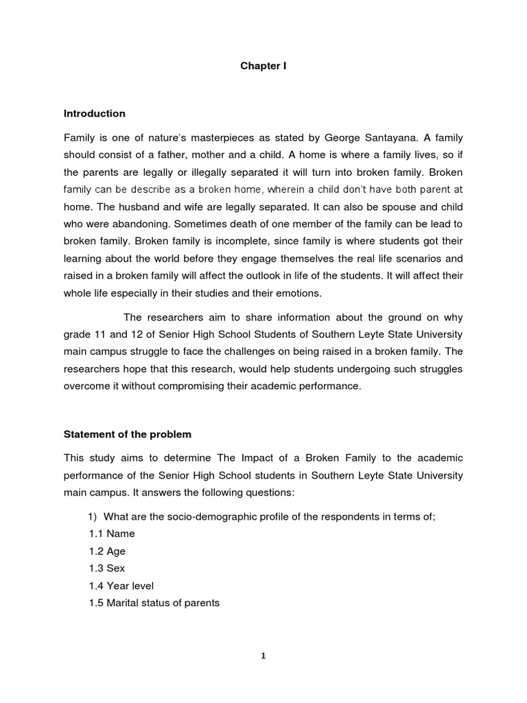 Essay about broken family 500 words image