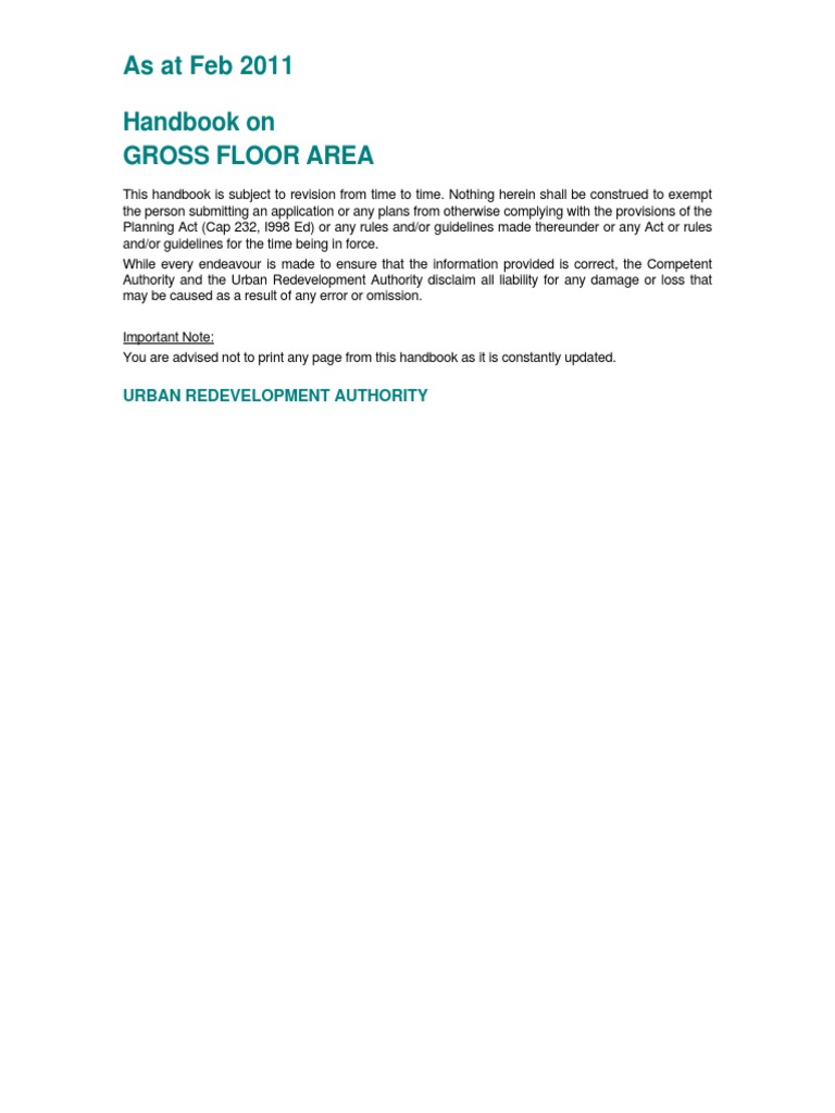 GFA Guidelines for Balconies in Singapore | PDF | Architectural ...