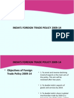 India'S Foreign Trade Policy 2009-14