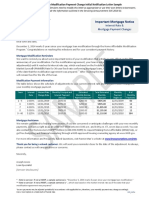 Modification Payment Change Initial Notification Letter