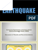 Earthquake Preparedness: Household-Based Disaster Management Model (HBDM)