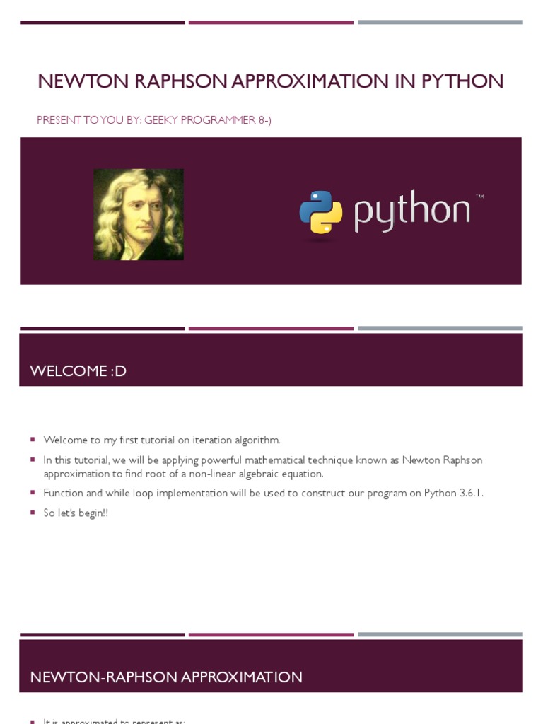Finding Roots with the Newton-Raphson Method in Python: A Tutorial on ...